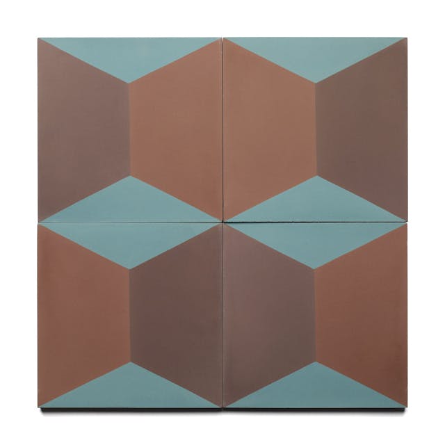 Cinerama Aubergine 8x8 - Featured products Cement Tile: Patterned Product list