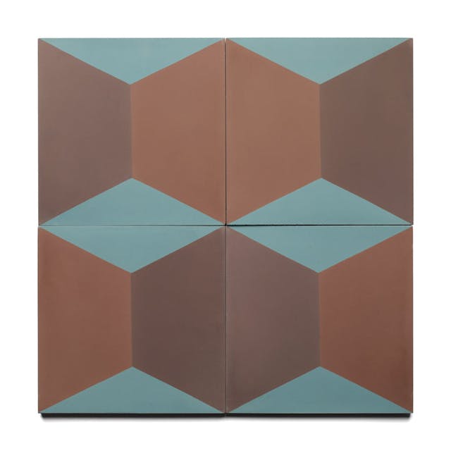 Cinerama Aubergine 8x8 - Featured products Cement Tile: Stock Patterned Product list