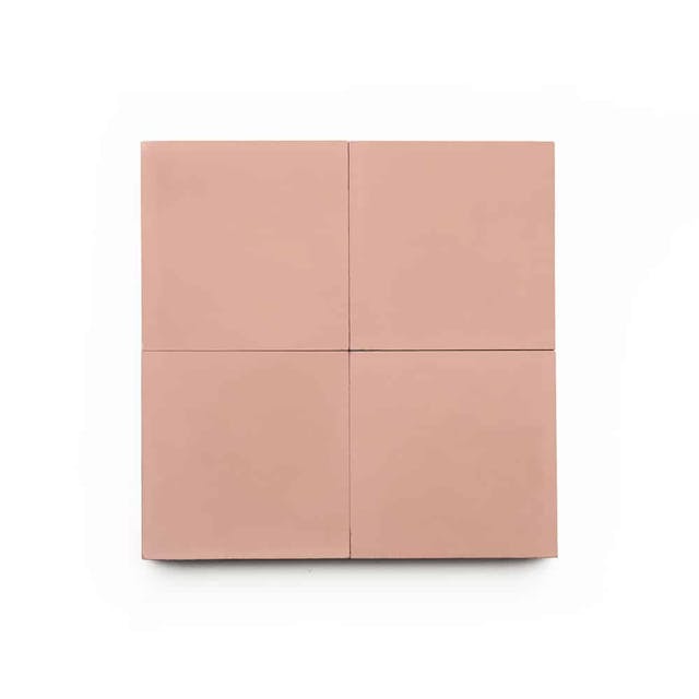 Bisbee Pink 4x4 - Featured products Cement Tile: Square Solid Product list