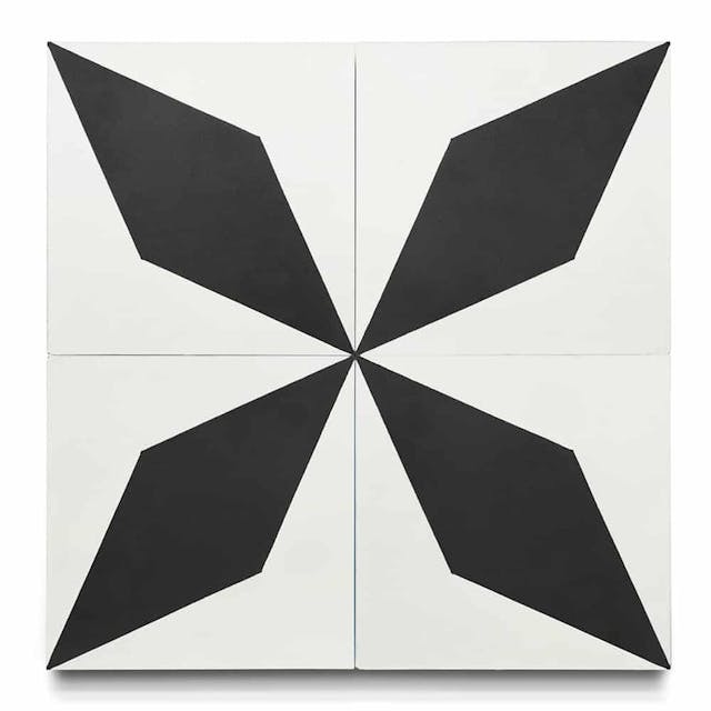 Cairo White Black 8x8 - Featured products Cement Tile: 8x8 Square Patterned Product list