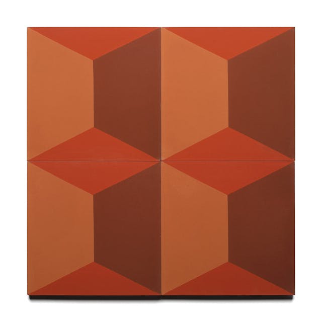 Cinerama Rust 8x8 - Featured products Cement Tile: Square Patterned Product list