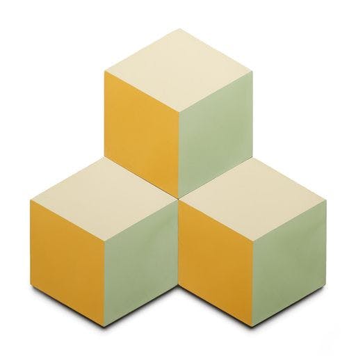 Hexacube Hex Cadmium - Featured products Cement Tile: Hex Patterned Product list