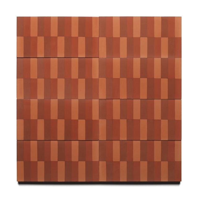 Striate Pompeii 4x8 - Featured products Cement Tile: Rectangle Patterned Product list
