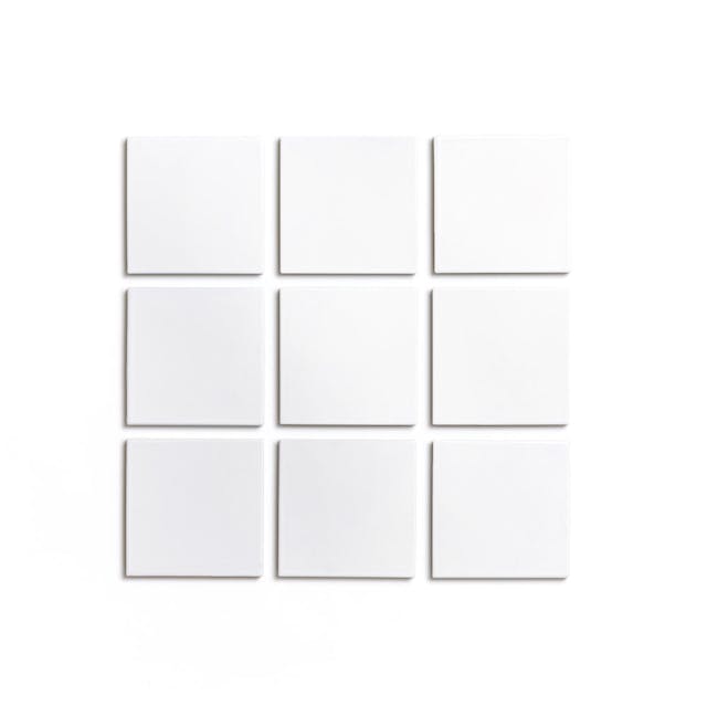 Alpha White 4x4 - Featured products Ceramic Tile: 4x4 Square Product list