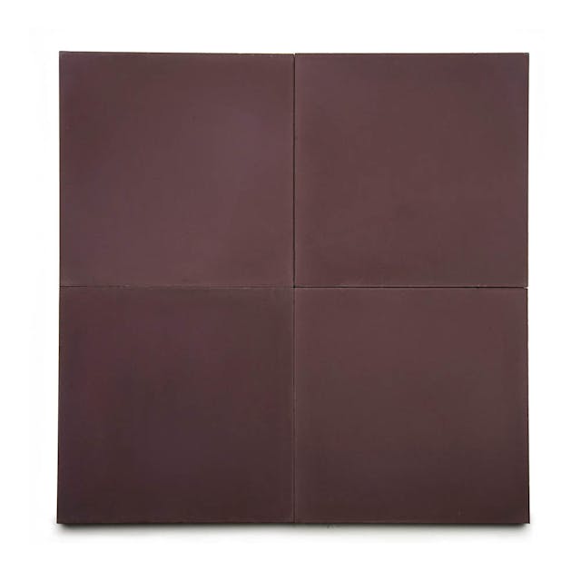 Aubergine 8x8 - Featured products Cement Tile: 8x8 Square Solid Product list