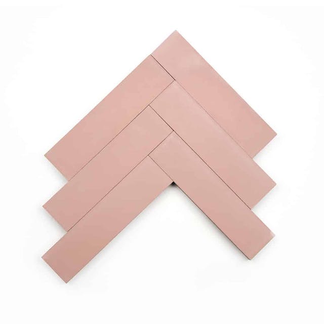Bisbee Pink 2x8 - Featured products Cement Tile: Rectangle Solid Product list