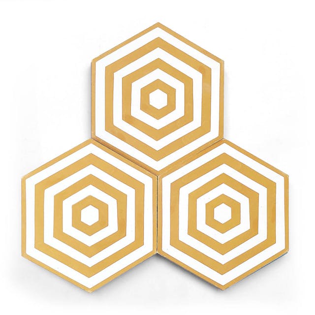 Brighton Cadmium Hex - Featured products Cement Tile: Hex Patterned Product list