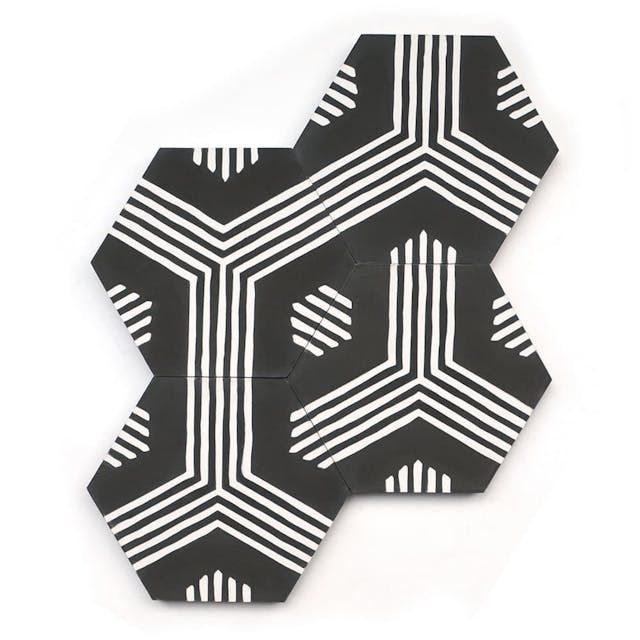 Echo Charcoal Hex - Featured products Cement Tile: Hex Patterned Product list