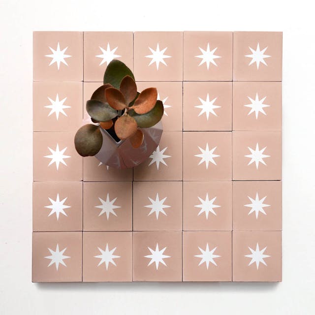 Little Nova Jaipur Pink 4x4 - Featured products Cement Tile: 4x4 Square Patterned Product list