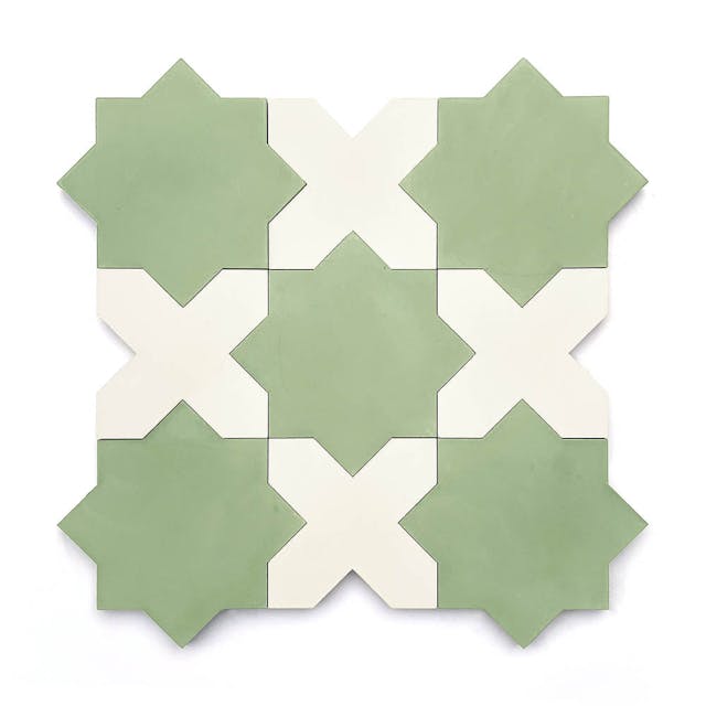 Stars & Cross White - Featured products Cement Tile Product list
