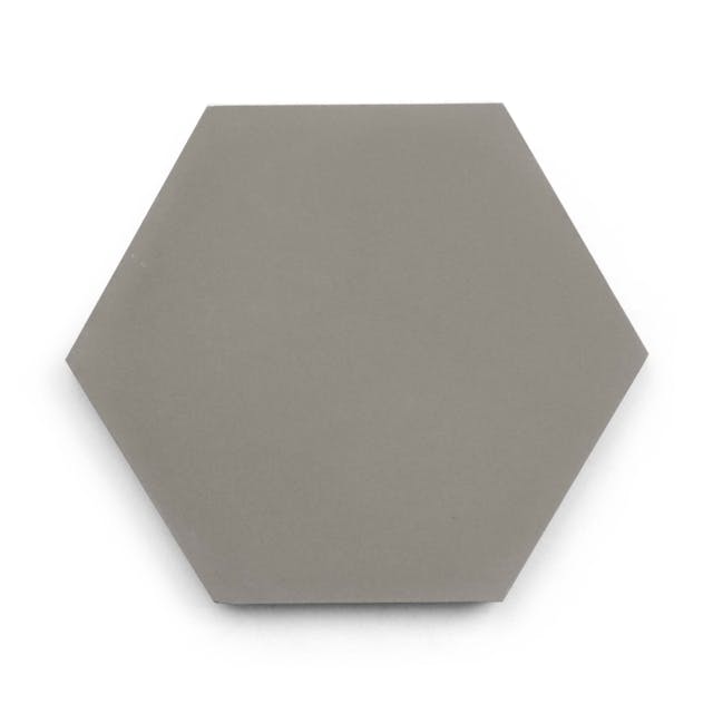 Pewter Hex - Featured products Cement Tile: Hex Solid Product list