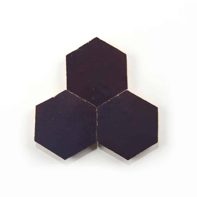 Purple Iris Hex - Featured products Zellige Tile: 3.5 inch Hex Product list