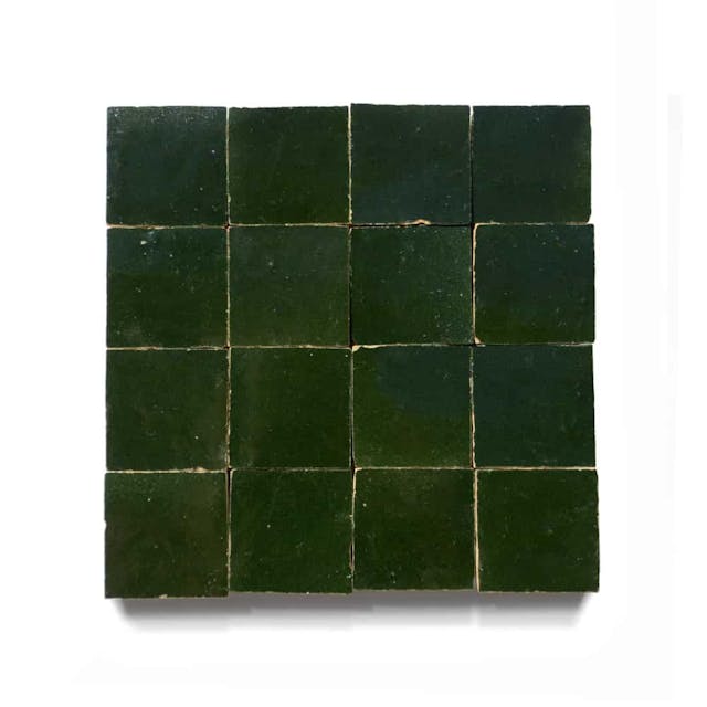 Racing Green 2x2 - Featured products Zellige Tile: 2x2 Squares Product list