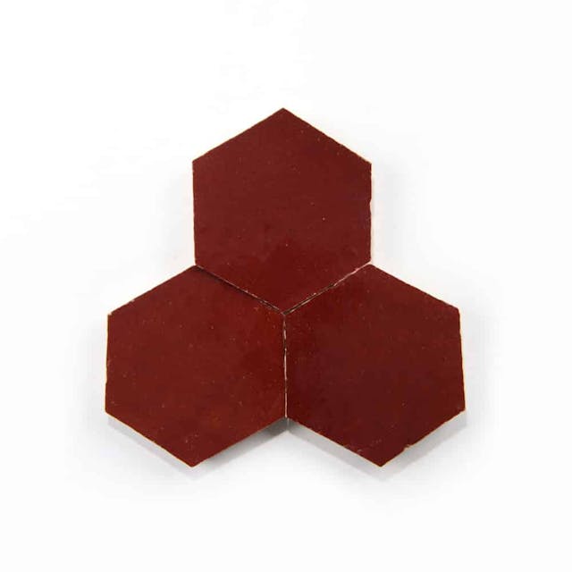 Rouge Hex - Featured products Zellige Tile: 3.5 inch Hex Product list