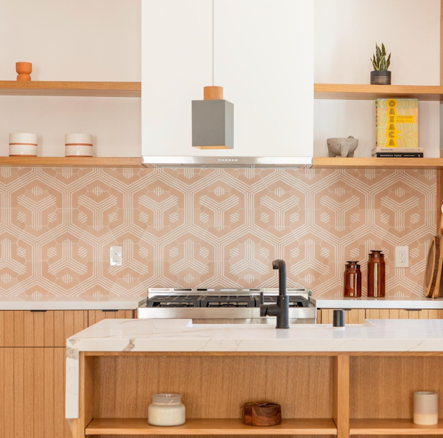 Echo Jaipur Pink Hex - Featured products Cement Tile: Stock Patterned Product list
